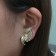 【FUN STYLE SHOP】古董Judy Lee淡金雙色羽毛鳥設計概念耳環(夾式)